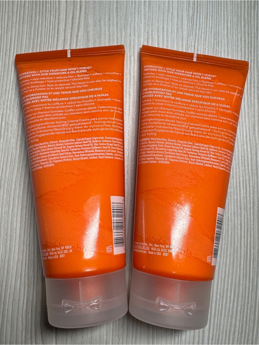 2x Bumble & Bumble Hairdresser's Invisible Oil Long Last Styling Cream 200ml - Picture 2 of 4